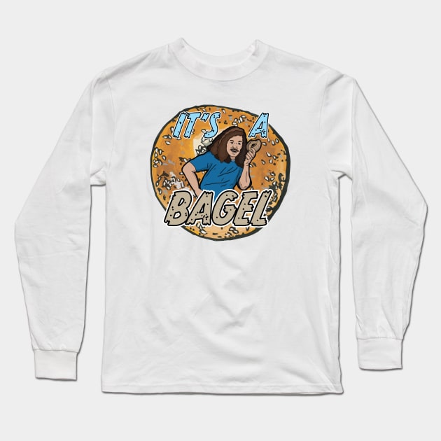 It's a Bagel! Long Sleeve T-Shirt by Do Nothing Doodles